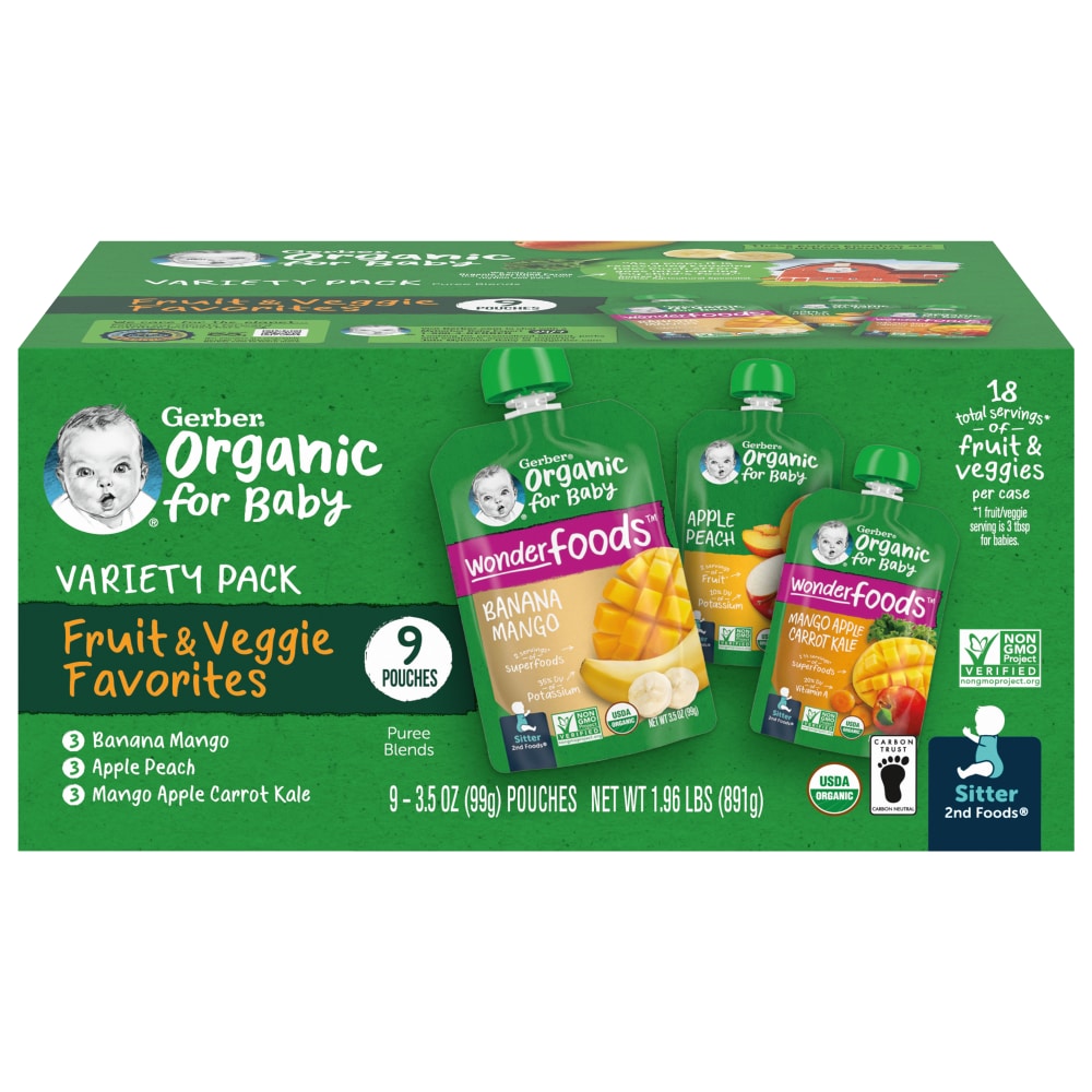 Gerber Organic 2nd Foods Variety Pack